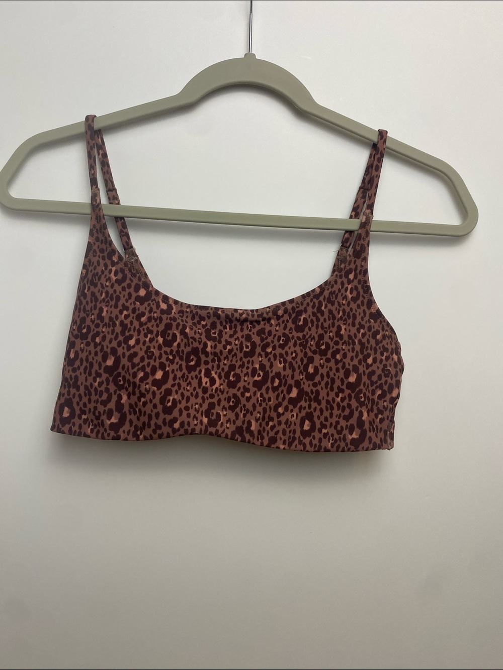 Old Navy Brown Leopard print bikini top